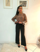 Charger l'image dans la galerie, Blusa a pois (poà) in seta pura