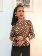 Charger l'image dans la galerie, Blusa a pois (poà) in seta pura