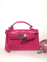 Load image into Gallery viewer, Borsa Mini Pink Stampa Cocco
